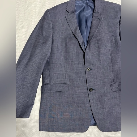 Ralph Lauren Men's Blue Blazer Macy’s Men’s Store Size 44 R Slim Fit Preloved - Picture 3 of 16